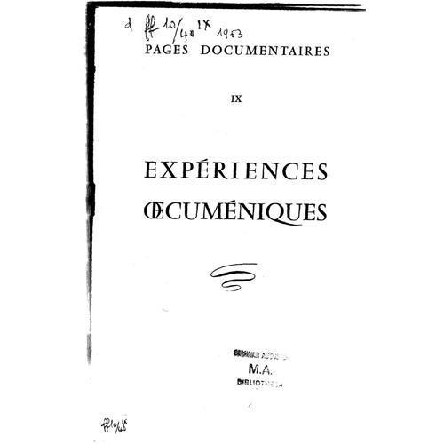 Expériences Oecuméniques on Productcaster.