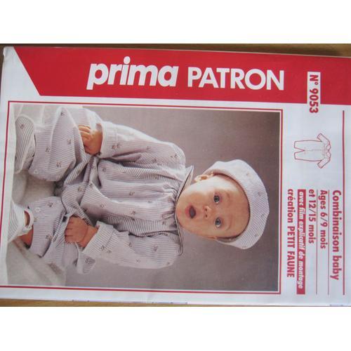 Patron Couture Prima N° 9053 Combinaison Baby on Productcaster.