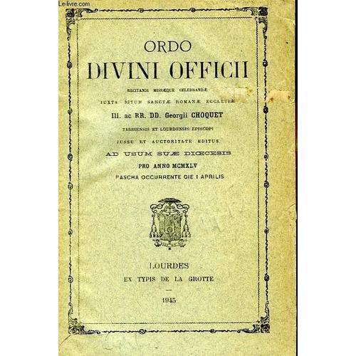 Ordo Divini Officii Recitandi Missaeque Celebrandae Pro Anno 1945 on Productcaster.