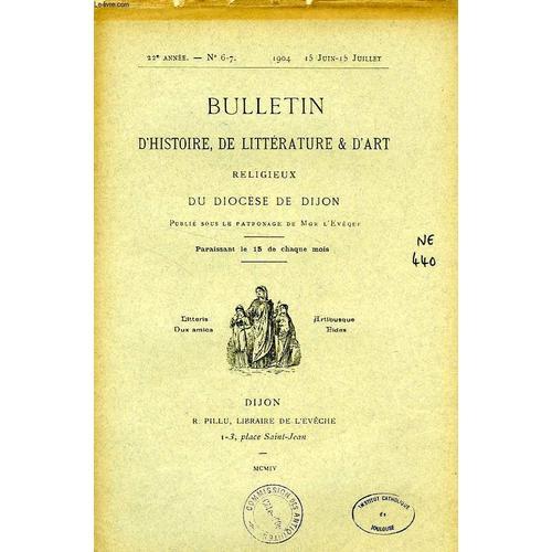 Bulletin D'histoire, De Litterature & D'art Religieux Du Diocese De... on Productcaster.