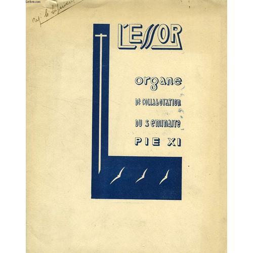 L'essor, Xve Annee, 1947, Organe De Collaboration Du Seminaire Pie Xi on Productcaster.