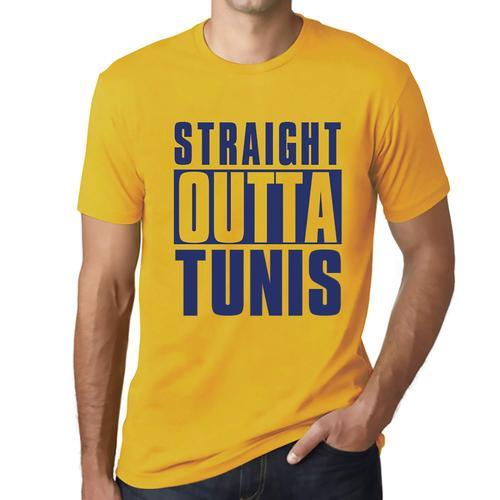 Homme Tee-Shirt Tout Droit Sorti De Tunis - Straight Outta Tunis - ... on Productcaster.