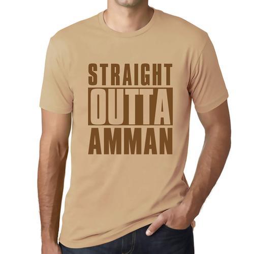 Homme Tee-Shirt Tout Droit Sorti D'amman - Straight Outta Amman - T... on Productcaster.