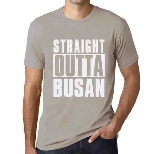 Homme Tee-Shirt Tout Droit Sorti De Busan - Straight Outta Busan - ... on Productcaster.