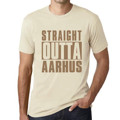 Homme Tee-Shirt Tout Droit Sorti D'aarhus - Straight Outta Aarhus -... on Productcaster.