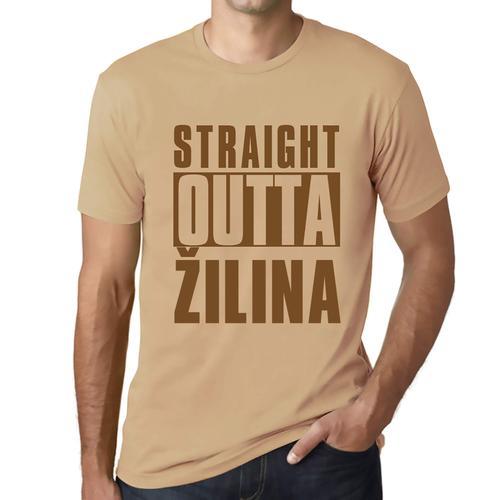 Homme Tee-Shirt Tout Droit Sorti De ¿Ilina - Straight Outta ¿Ilina ... on Productcaster.