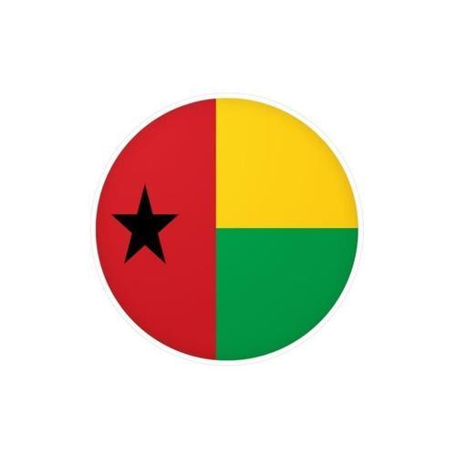 Autocollant Rond Drapeau De La Guinée-Bissau En Plusieurs Tailles on Productcaster.