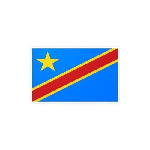 Autocollant Drapeau De La République Démocratique Du Congo 5.0x7.0c... on Productcaster.