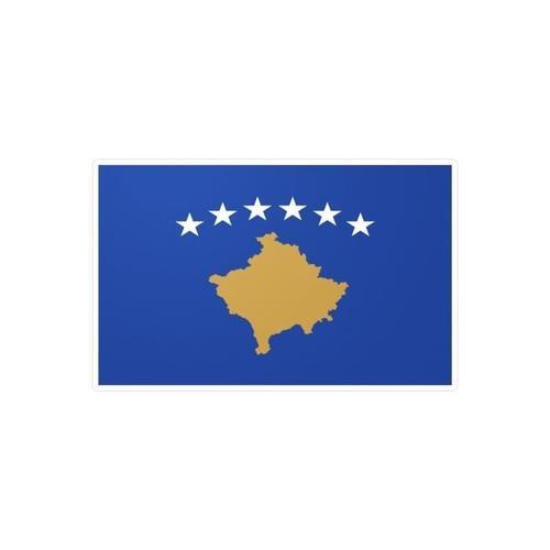 Autocollant Drapeau Du Kosovo 9.0x15.0cm En 1000 Pièces on Productcaster.