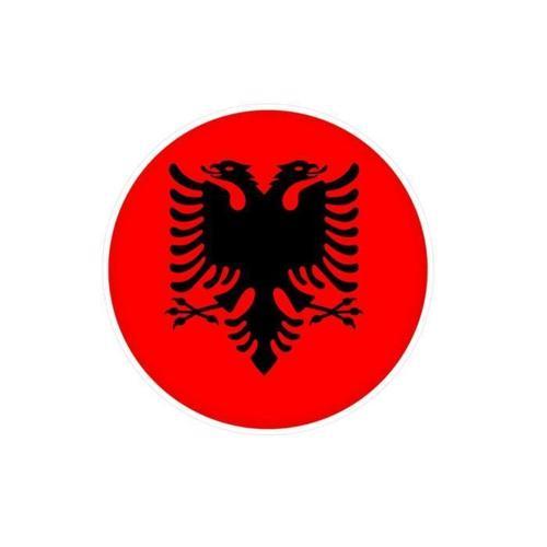 Autocollant Rond Drapeau De L'albanie 2 Cm En 1000 Pièces on Productcaster.