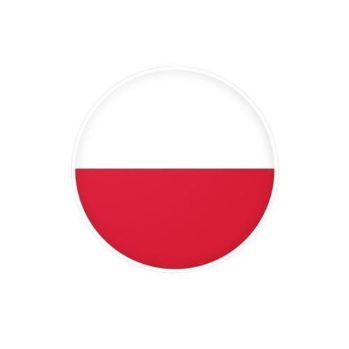 Autocollant Rond Drapeau De La Pologne 10 Cm En 1000 Pièces on Productcaster.