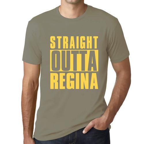 Homme Tee-Shirt Tout Droit Sorti De Regina - Straight Outta Regina ... on Productcaster.