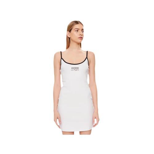 Robe Guess Los Angeles Femme Blanc on Productcaster.