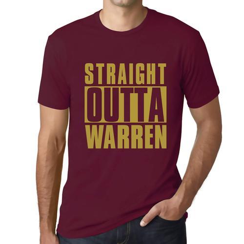 Homme Tee-Shirt Tout Droit Sorti De Warren - Straight Outta Warren ... on Productcaster.