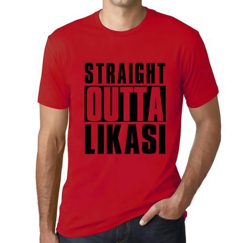 Homme Tee-Shirt Tout Droit Sorti De Likasi - Straight Outta Likasi ... on Productcaster.