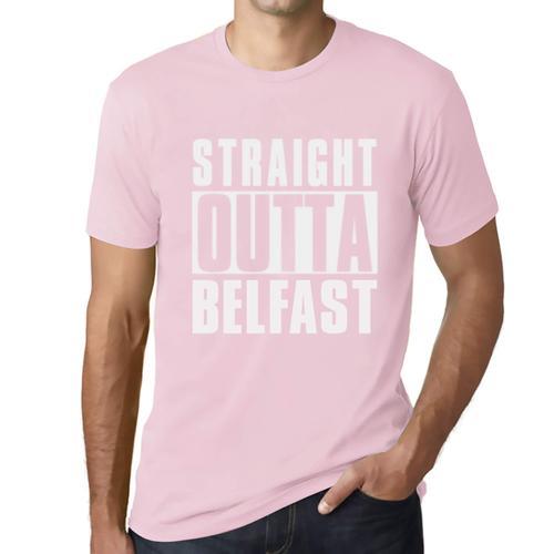 Homme Tee-Shirt Tout Droit Sorti De Belfast - Straight Outta Belfas... on Productcaster.