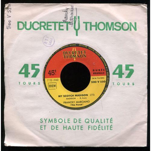 Ducretet Thomson 500v550 : My Scotch Madison - Le Bide on Productcaster.