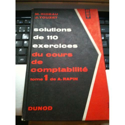 Solutions De 110 Exercices Du Cours De Comptabilité Tome 1 on Productcaster.