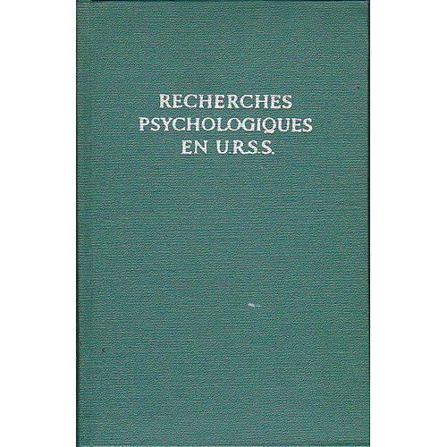 Recherches Psychologiques En U.R.S.S. on Productcaster.