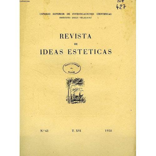 Revista De Ideas Esteticas, T. Xvi, N° 63, 1958 on Productcaster.