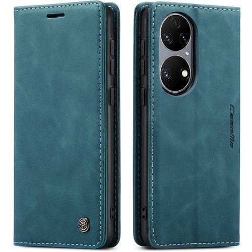 Coque Compatible Avec Huawei P50,Etui En Cuir Flip Housse Portefeui... on Productcaster.