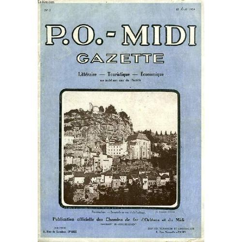 P.O.-Midi, N° 3, Avril 1924, Gazette Litteraire, Touristique, Econo... on Productcaster.