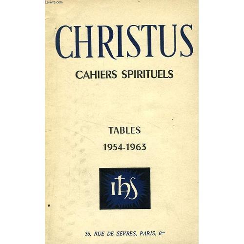 Christus, Cahiers Spirituels, Tables 1954-1963 on Productcaster.