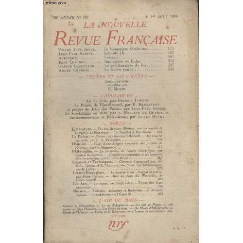 Collection La Nouvelle Revue Francaise N° 299. In Memoriam Salzbour... on Productcaster.