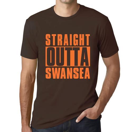 Homme Tee-Shirt Tout Droit Sorti De Swansea - Straight Outta Swanse... on Productcaster.