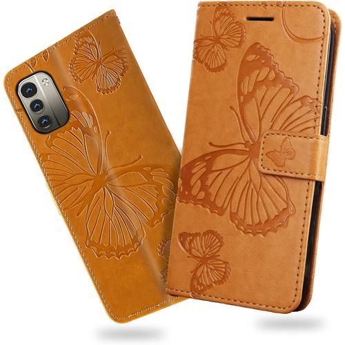 Coque Pour Nokia G21 / Nokia G11, Papillon Imprim¿¿ Housse En Cuir ... on Productcaster.