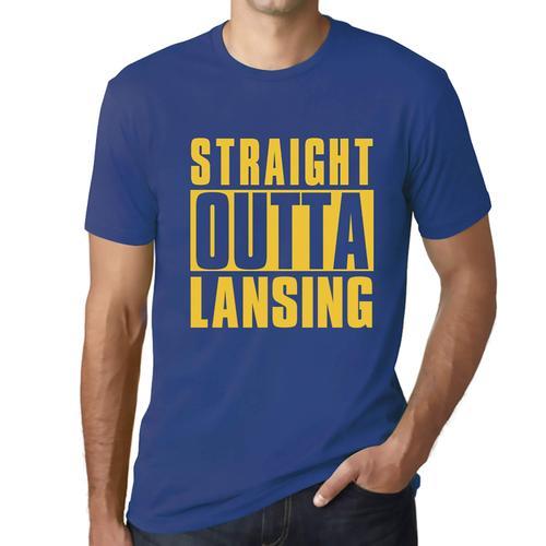 Homme Tee-Shirt Tout Droit Sorti De Lansing - Straight Outta Lansin... on Productcaster.