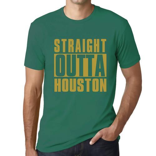 Homme Tee-Shirt Tout Droit Sorti De Houston - Straight Outta Housto... on Productcaster.