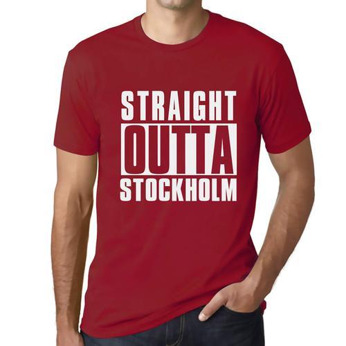 Homme Tee-Shirt Tout Droit Sorti De Stockholm - Straight Outta Stoc... on Productcaster.