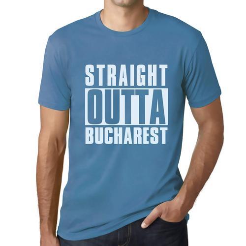 Homme Tee-Shirt Tout Droit Sorti De Bucharest - Straight Outta Buch... on Productcaster.