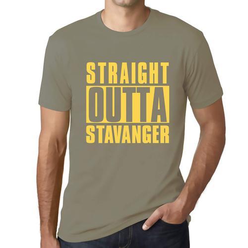 Homme Tee-Shirt Tout Droit Sorti De Stavanger - Straight Outta Stav... on Productcaster.