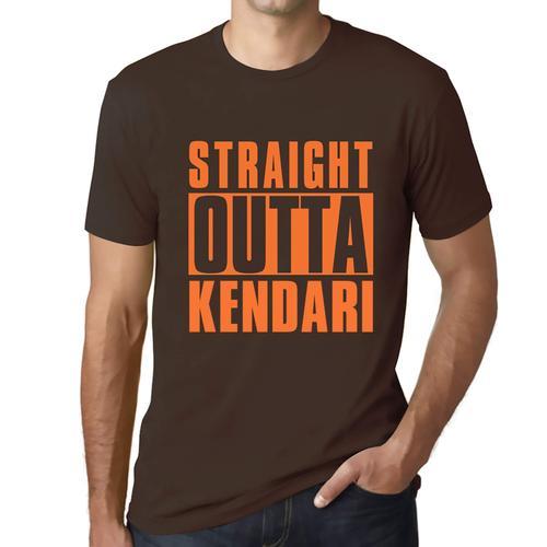 Homme Tee-Shirt Tout Droit Sorti De Kendari - Straight Outta Kendar... on Productcaster.