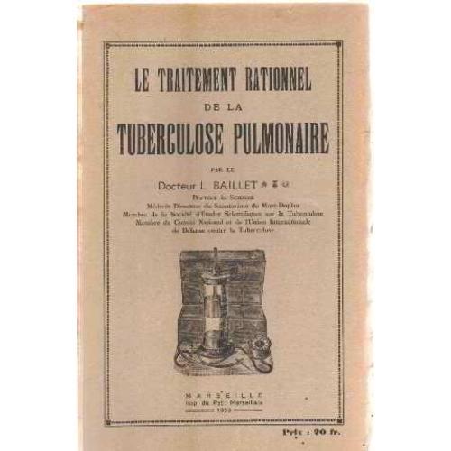 Le Traitement Rationnel De La Tuberculose Pulmonaire on Productcaster.