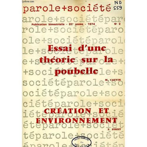 Parole Et Societe, 82e Annee, N° 2, 1974 on Productcaster.