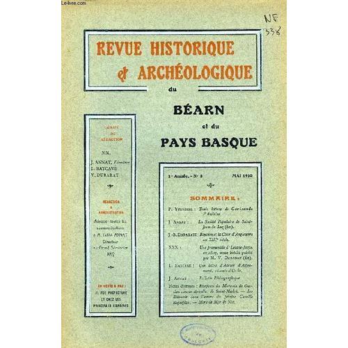 Revue Historique Et Archeologique Du Bearn Et Du Pays Basque, 1re A... on Productcaster.