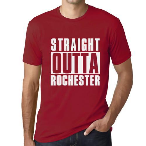 Homme Tee-Shirt Tout Droit Sorti De Rochester - Straight Outta Roch... on Productcaster.