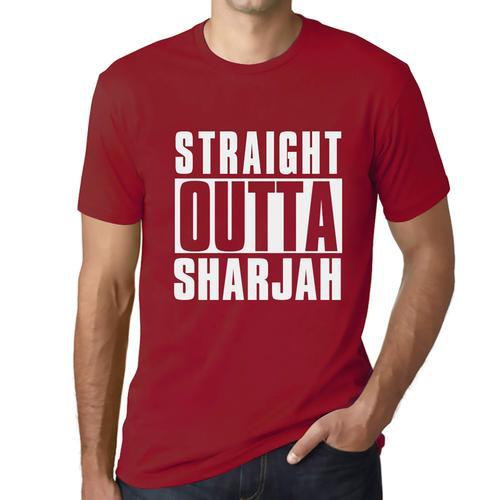 Homme Tee-Shirt Tout Droit Sorti De Sharjah - Straight Outta Sharja... on Productcaster.