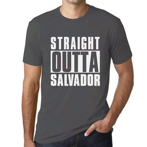 Homme Tee-Shirt Tout Droit Sorti De Salvador - Straight Outta Salva... on Productcaster.