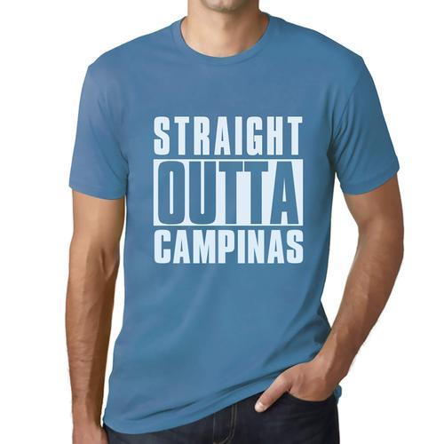 Homme Tee-Shirt Tout Droit Sorti De Campinas - Straight Outta Campi... on Productcaster.