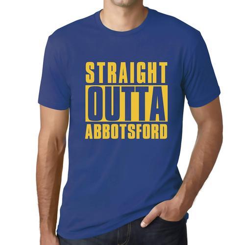 Homme Tee-Shirt Tout Droit Sorti D'abbotsford - Straight Outta Abbo... on Productcaster.