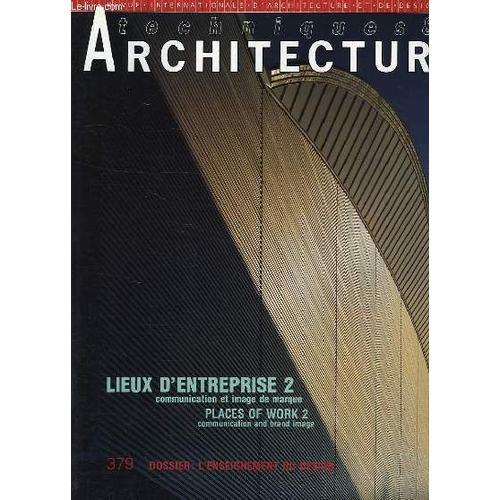 Techniques & Architecture, N° 379, Aout-Sept. 1988 on Productcaster.