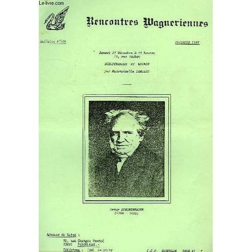 Rencontres Wagneriennes, Bulletin N° 106, Dec. 1983 on Productcaster.