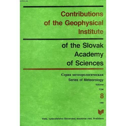 Contributions Of The Geophysical Institute Of The Slovak Academy Of... on Productcaster.