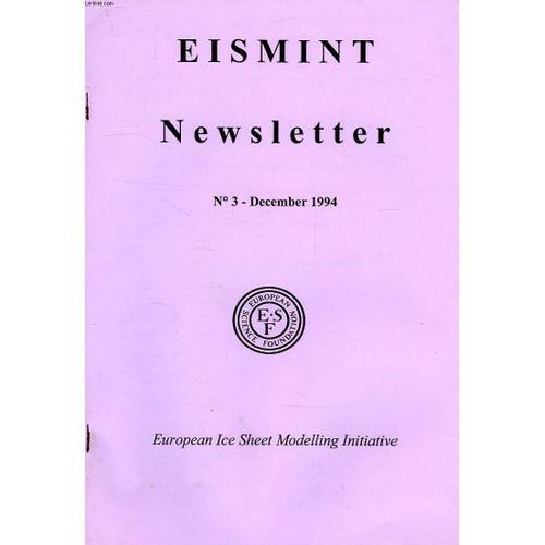 Eismint Newsletter, N° 3, Dec. 1994 on Productcaster.