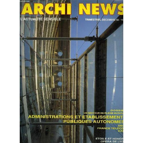 Archi News, L'actualite Sensible, Dec. 1992 on Productcaster.