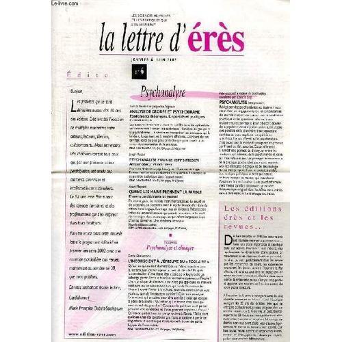 La Lettre D'eres, N° 6, Jan.-Juin 2002 on Productcaster.